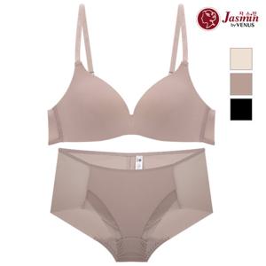비너스 더블윙 일체형 몰드 노와이어 브라팬티세트 JBP8004