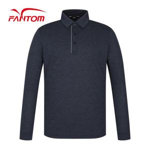 [팬텀] 남성 믹셀 카라 긴팔 티셔츠