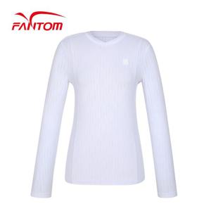 [팬텀] 여성 변형 반하이넥 긴팔 이너 티셔츠