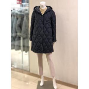 벨리시앙 세이브존01 니트 배색 롱 퀄 팅 구스  점퍼(2color) HZ3408