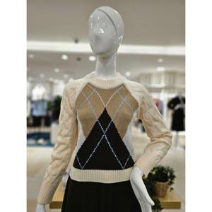 [포커스] 포커스 아가일 크롭니트 FW3J7KT02772