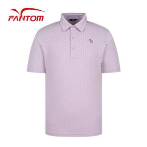 [팬텀] [가격인하] 남성 로고 자가드 카라 반팔 티셔츠