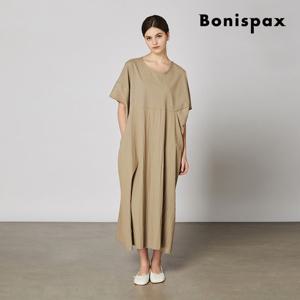 [보니스팍스(여성의류)]U넥 루즈핏 하프 롱 원피스 (XO3OP025M0)