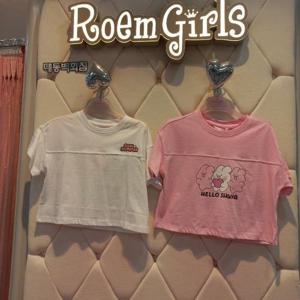 로엠걸즈 DP01 슈아 절개 크롭티 RGRA2441S