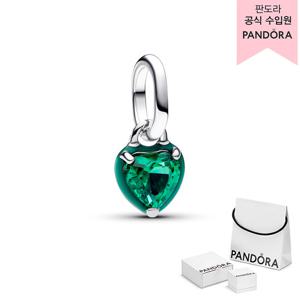 [판도라(주얼리)][백화점 보증서 제공] 판도라 미 그린 차크라 하트 미니 댕글 참 793042C03