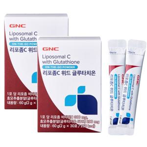 [지앤씨][GNC] 리포좀C 위드 글루타치온 2개세트 (2g30포2개/2개월분)