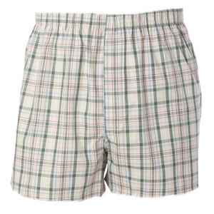 [바바라(언더웨어)]그린 체크 남성 트렁크 팬티 AMT4403T