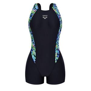 [아레나] 여성 일반 A4BL1LH10BLK 플론트 2부 반신 U백 실내 수영복 A4BL1LH10