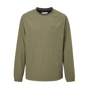 헤지스 골프 24FW 가격인하품절임박카키 남성 안감 우븐 바람막이 라운드 맨투맨 HUJU4C613K2