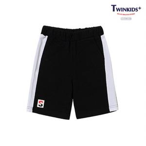 [트윈키즈] 와끼배색 5부팬츠(T8MT3P06_BK)