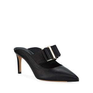 살바토레 페라가모 젤다 여성용 724997 블랙 뮬 멀티