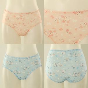 와코루 부드러운 면100 꽃프린트 순면팬티 WPT4350