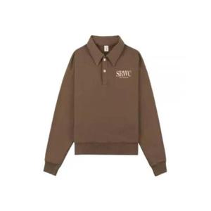 스포티앤리치 긴팔 티셔츠 POAW235ER 269 EARL GRAY CREAM DOM