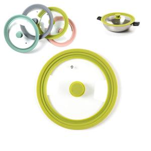 올비아 실리콘 다용도 뚜껑 24-28cm 그린 멀티커버