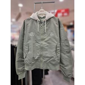 주)소이 세이브존01 신학기 봄 간절기 여아 카키 후드 크롭 항공점퍼 25S0152