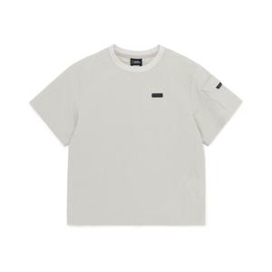 [내셔널지오그래픽키즈]K252UTS830 어드벤처 아델리 경량 우븐 반팔티 GRAYBEIGE