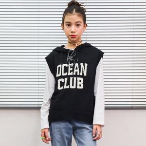 [오션스카이]여아 후드 니트조끼-EAJG7351B03