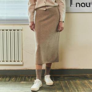 나우  (1NUSWW3502_L1) W 홀가먼트니트스커트 SP LINEN