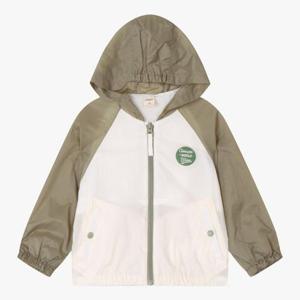 치크 HC04 라글란 소매 배색 바람막이 CKJA2531B