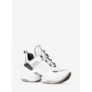 마이클코어스 올림피아 웨지 스니커즈 49S5OLFS1B2633 펄 그레이 멀티