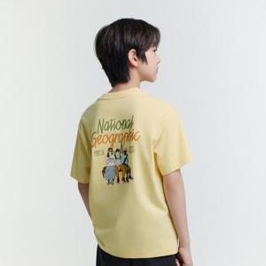 [내셔널지오그래픽키즈]K252UTS931 미니미 트래블 반팔 YELLOW
