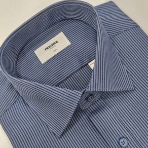 [레노마셔츠]슬림핏 /투톤 스트라이프/긴소매  셔츠 ROFSLP969 N