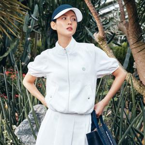 [빈폴골프ACC] (BE538BA24R) 여성 시어서커 썬바이저 - 네이비