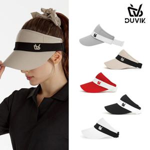 듀빅 여성 스포티 배색 포인트 썬바이저 DE2WAP723