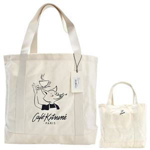 메종키츠네 카페키츠네 토트백 CKMU05101WW9001 P709 국내배송