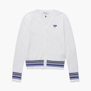 [르꼬끄골프] 여성 V넥 배색포인트 여름 가디건 (GQ222LKC41)