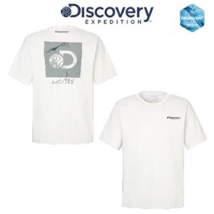 [디스커버리] (디스커버리) 25SS 여름 공용 DXRS8R053WHS 프레시벤트 워싱 박스 로고 반팔티셔츠 DXRS8R053