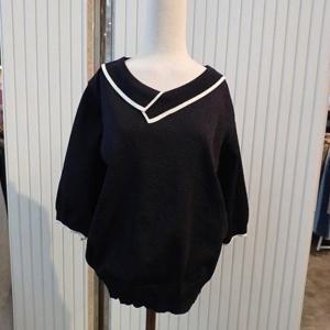 스테파니 HC02 7부소매사서카라니트2 SW5201BKF