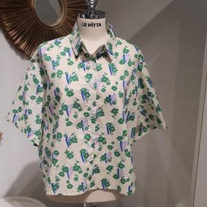 르피타 HC06 면 나염 반팔 남방(아이보리) L252USH459