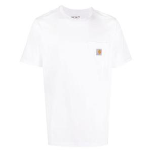 국내 24FW 칼하트 I030434 포켓 로고 패치 반팔 티셔츠