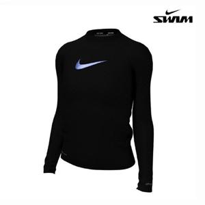 [나이키 스윔]아동래쉬가드 여자아동 스우시 롱 슬리브 하이드로가드 NESSB747-001