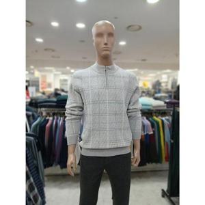 크로커다일 세이브존05 체크 자카드 하프 짚업 91 AAKR4331/91