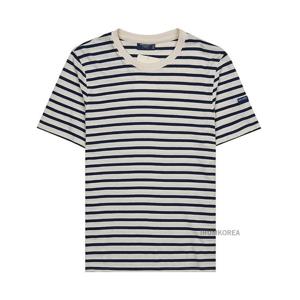 [세인트 제임스] SS25 남성 플뤼데흐 티셔츠 9888 50 ECRU MARINE