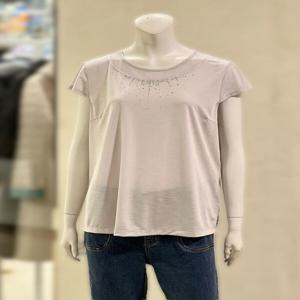 [벨리시앙]시스루 배색 비즈 블라우스(2color) BL5241