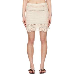 이사벨 미니스커트 오프 화이트 아데나 미니 스커트 251599F090000