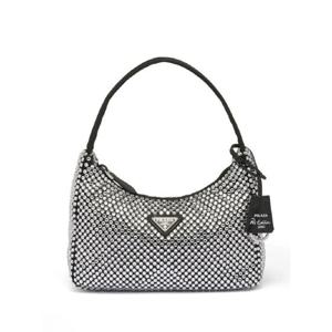 프라다 리에디션 크리스털 장식 미니 백 1BC515VOOO2AWL