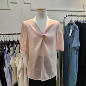 리안뉴욕 DP01 소프트 셔링 블라우스 RTDWBL010