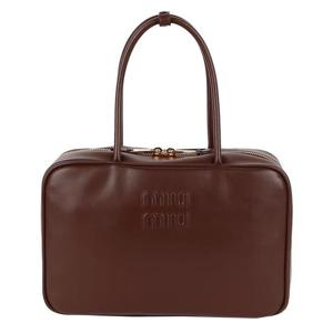 미우미우 5BB117 2CRW F0NBL 레더 보 토트백