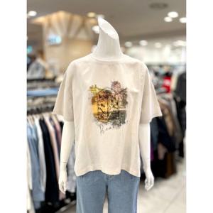 [트리아나]프린트 린넨 티셔츠 AJ2TA09