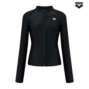 아레나 365 레귤러핏 여성 집업 래쉬가드 A5BL1QR42 BLK