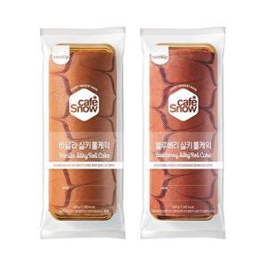 [에스피씨 삼립]삼립 1A등급 원유로 만든 냉동 롤케익 2종 2봉 (바닐라롤/블루베리롤)