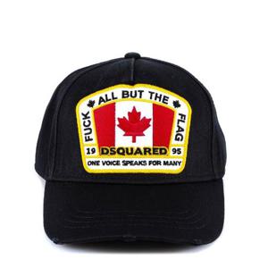 Dsquared2 플래그 패치 디스트레스드 베이스볼 캡 BCM401105C00001 2124 TP934737771