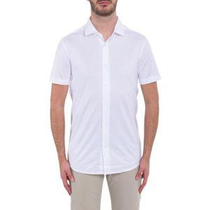 Emporio Armani 버튼 커브드 헴 셔츠 8N1CG01JUVZ 0100 TP941099186