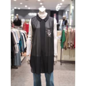 [트리아나] 소고 카라넥 쉬폰 롱조끼AL2QA03