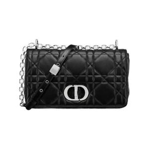 디올 소프트 디올 카로 미디움 백 매크로까나쥬 램스킨 블랙 M9253PHPA-M900