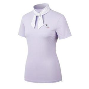 엘르골프 세이브존01 엘르골프 여성 리본 포인트 목크넥 티셔츠 6I45408 920